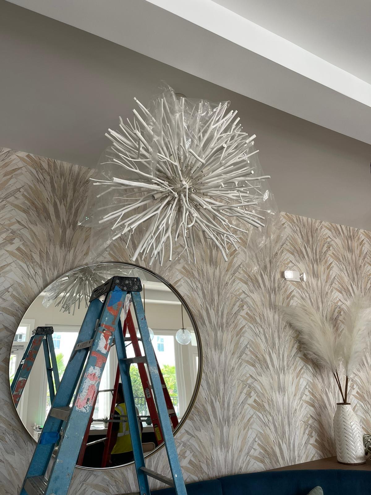 Chandelier installation