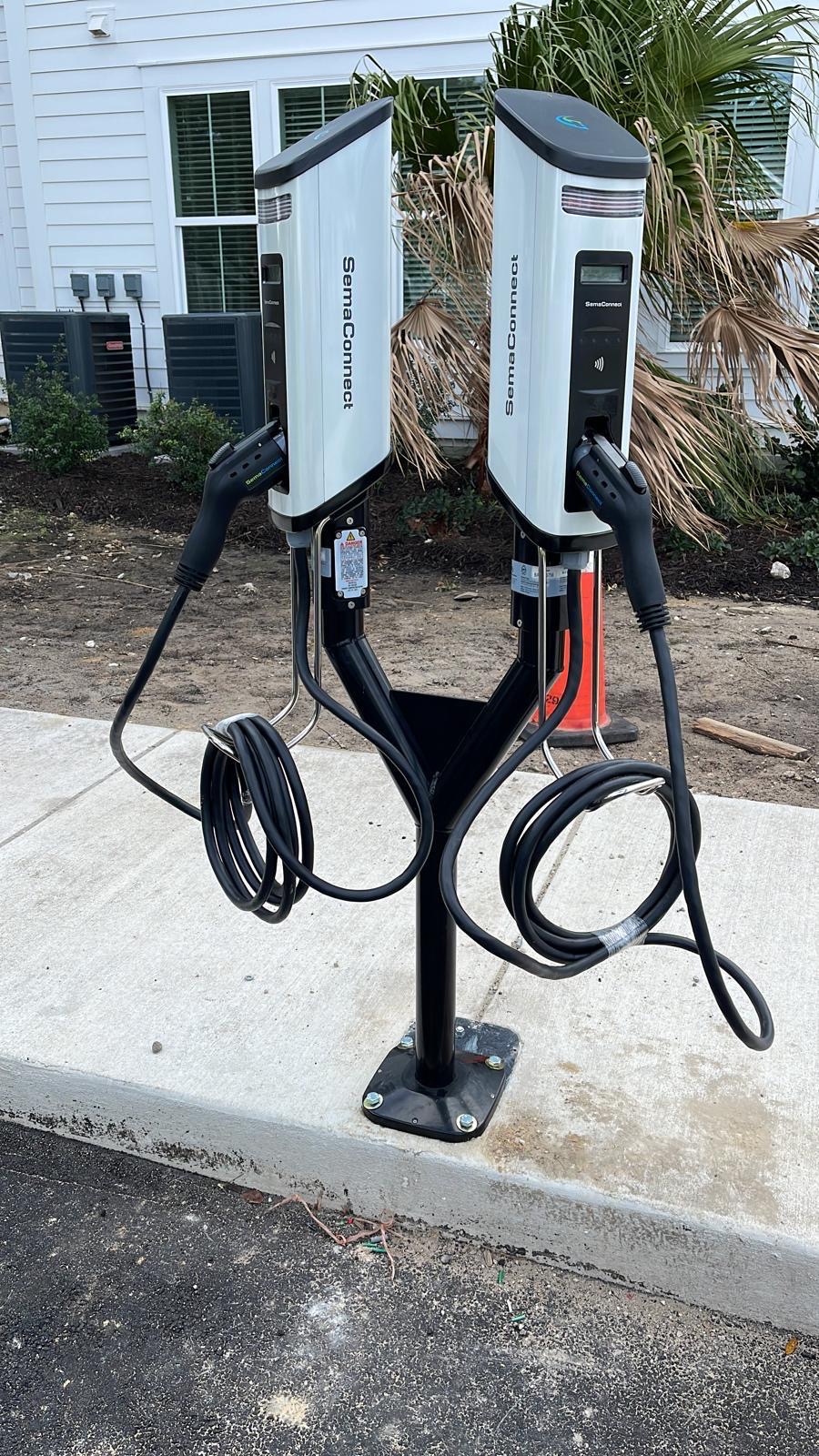 EV charging station installation